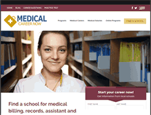 Tablet Screenshot of medcareernow.com